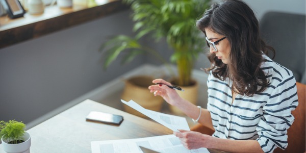 An asset manager analyzing financial statements.